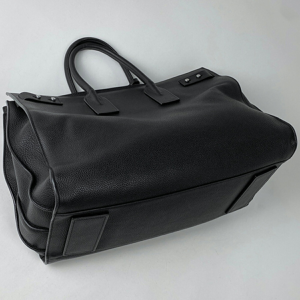 Saint Laurent Leather Jour Shoulder Bag Sac 2way de Black Soupre